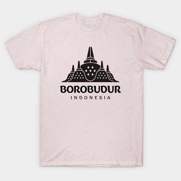 Borobudur Mahayana Buddhist Temple Java Indonesia T-Shirt by Celestial Crafts